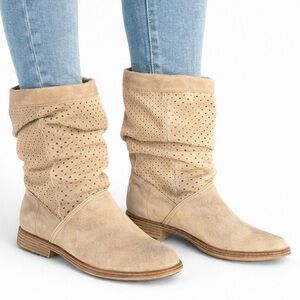 Toms Serra Women's Tan Suede Heeled Boots
